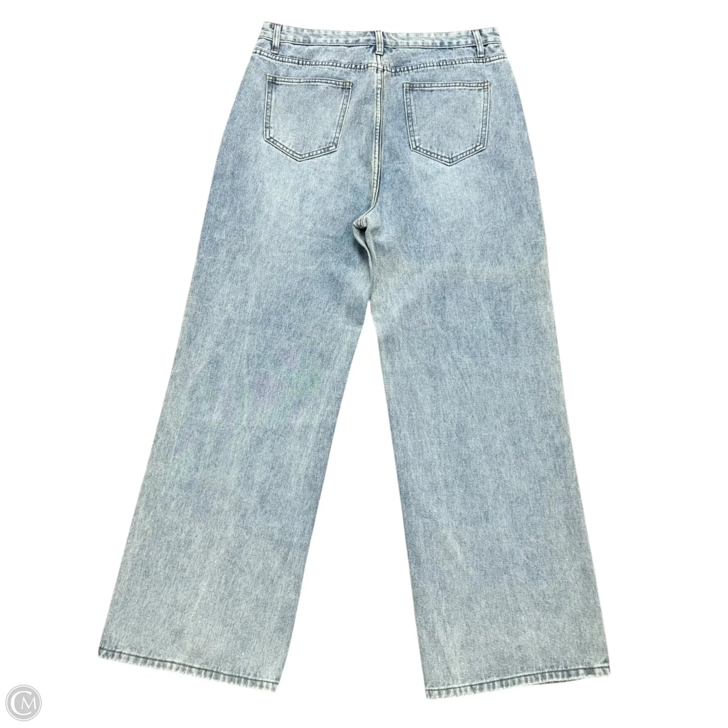 Jeans Wide Leg By Cider In Blue Denim, Size: Xl