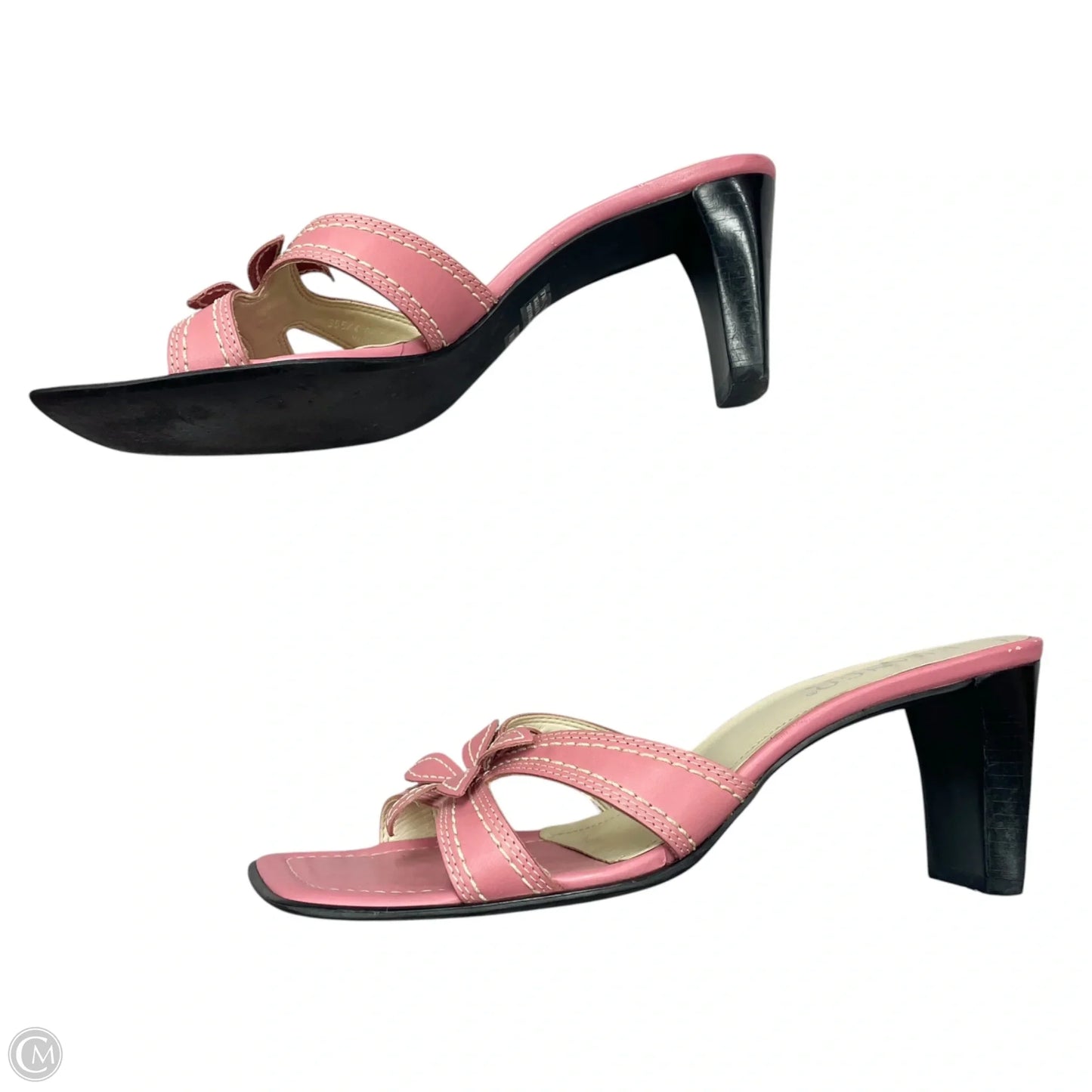 Sandals Heels Block By Franco Sarto In Pink, Size: 8.5