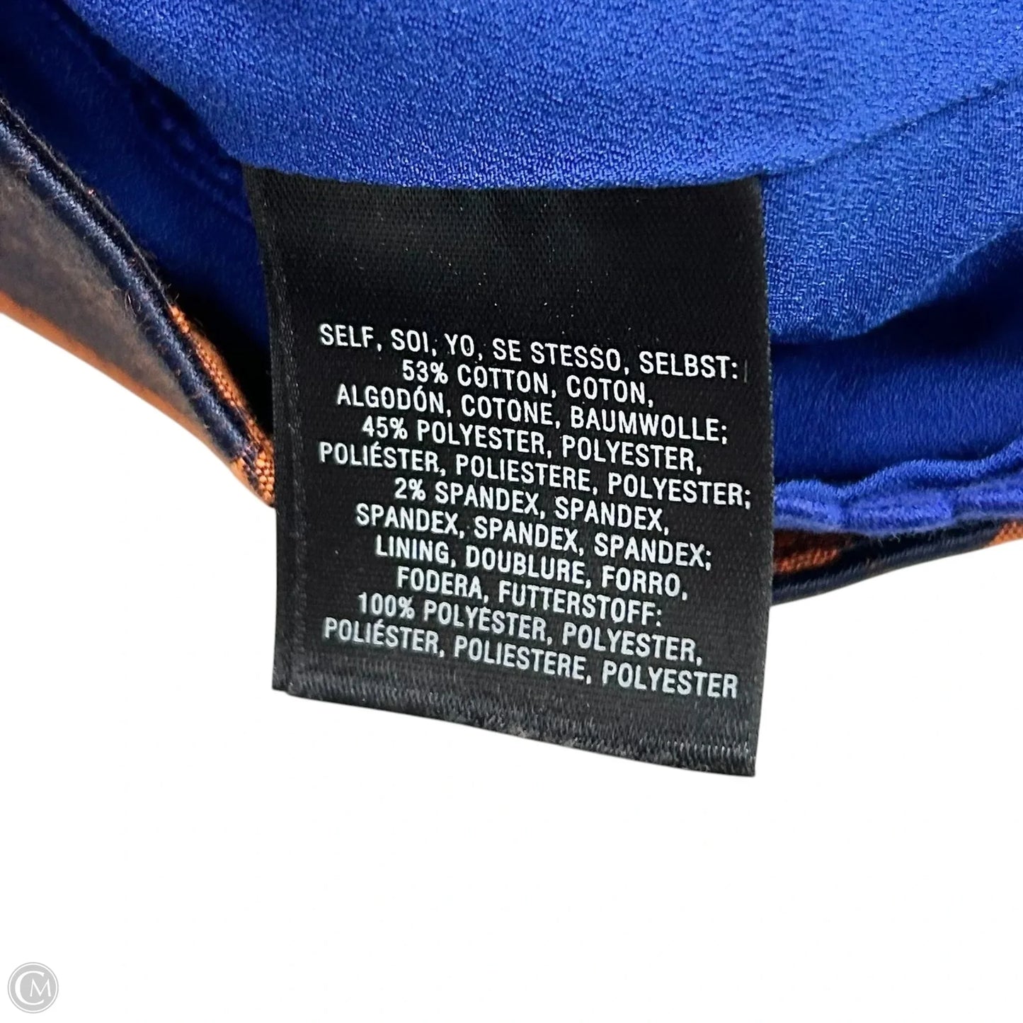 Dress Casual Short By Maeve In Blue & Orange, Size: M