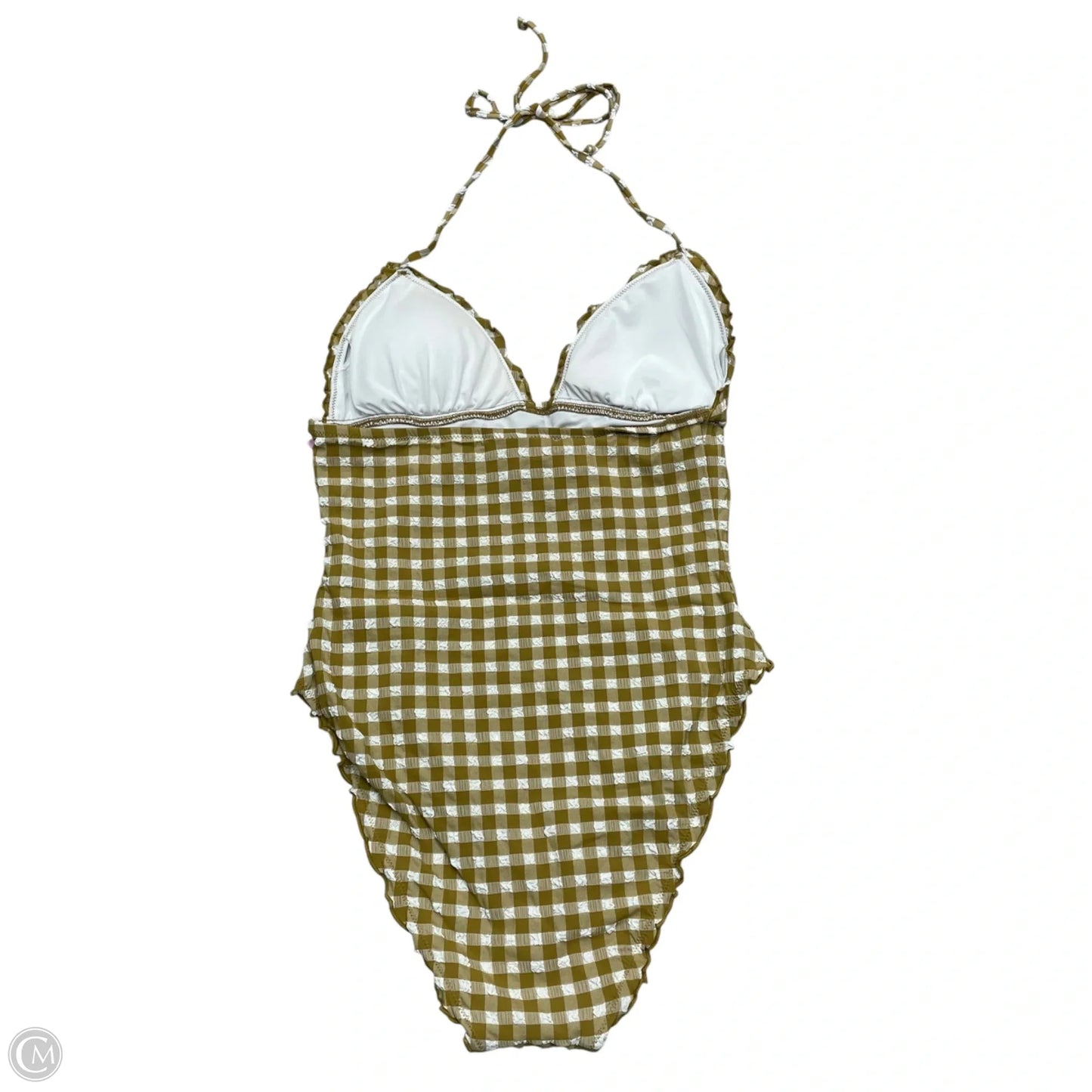 Swimsuit By J. Crew In Green & White, Size: M