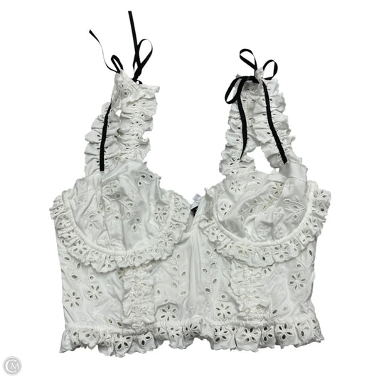 Top Sleeveless By Sky To Moon In White, Size: M