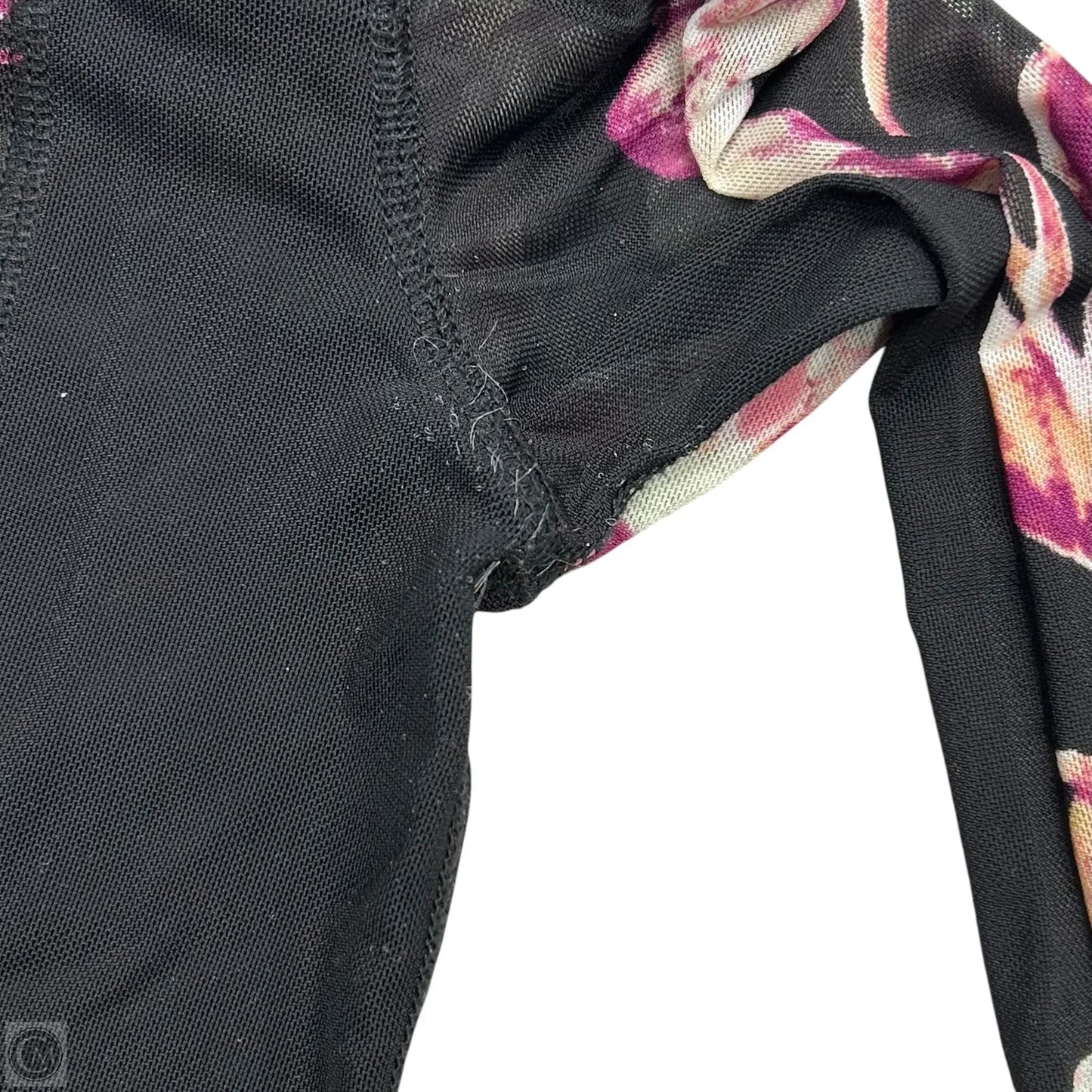 Top Long Sleeve By Free People In Black & Purple, Size: M