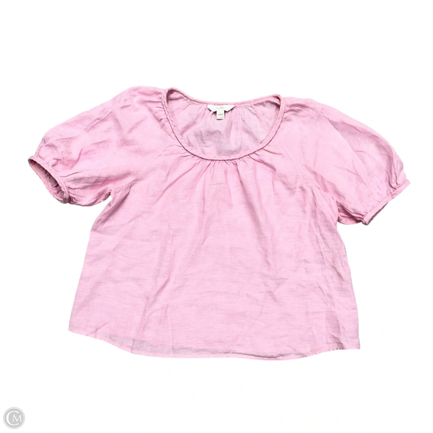 Top Short Sleeve Designer By Lilly Pulitzer In Pink, Size: Xl