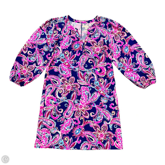 Dress Designer By Lilly Pulitzer In Blue & Pink, Size: L