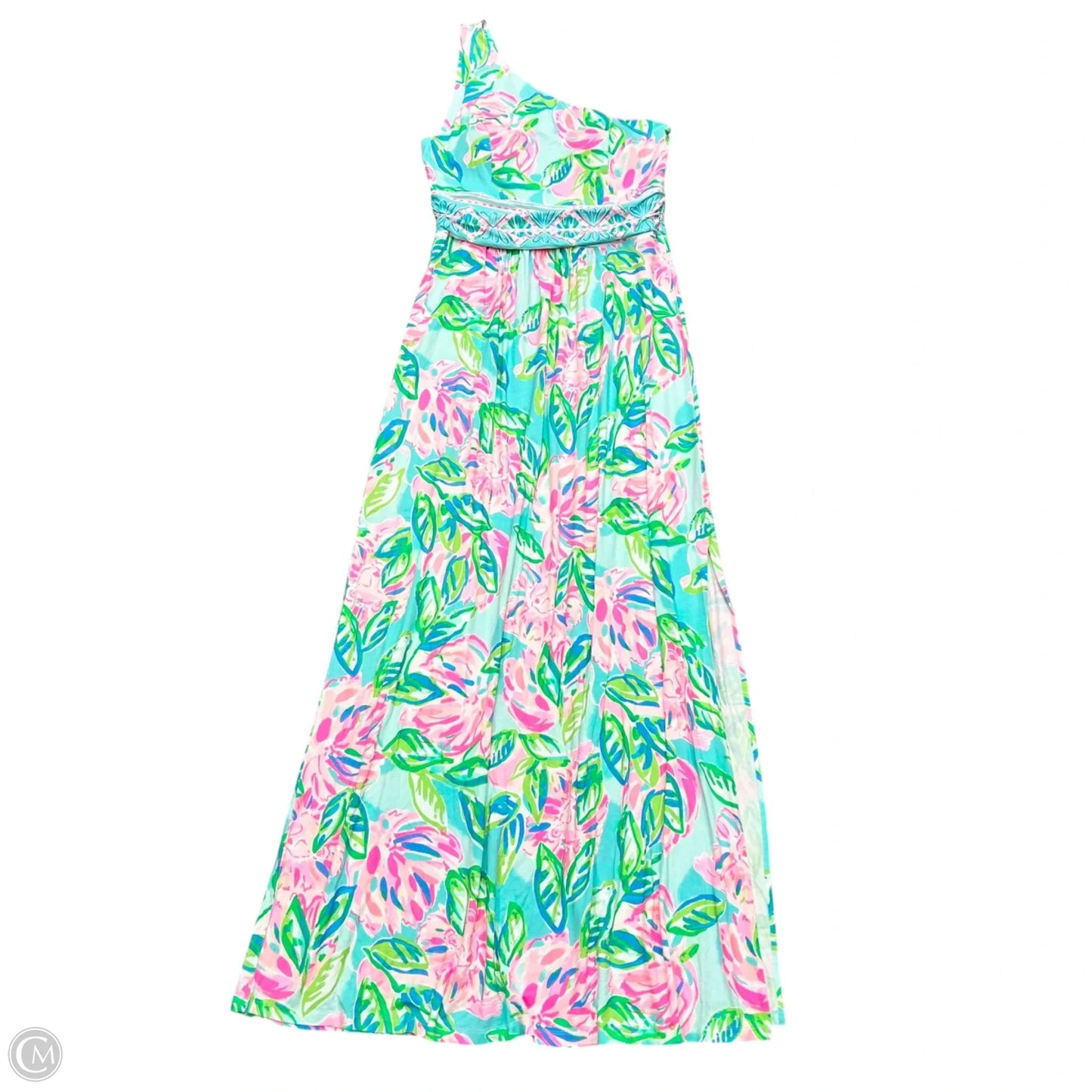 Dress Designer By Lilly Pulitzer In Teal, Size: L