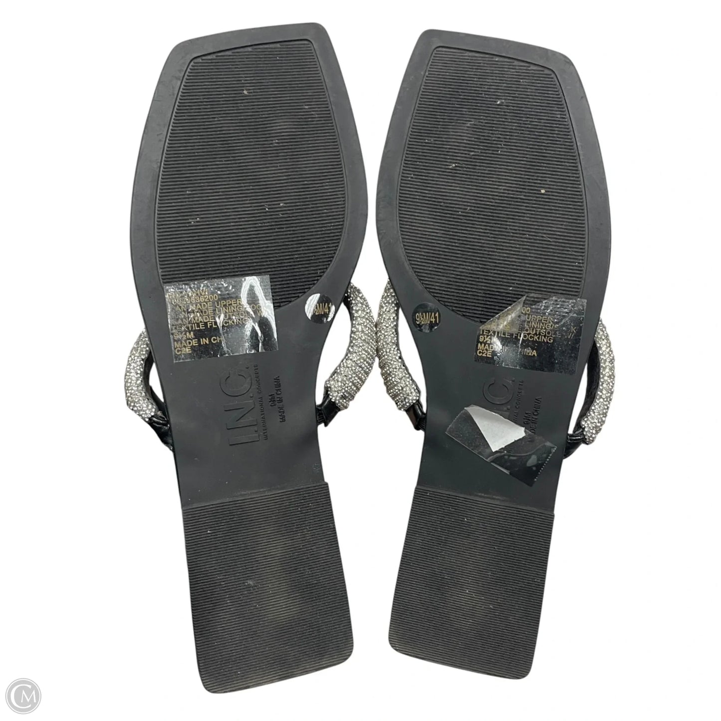 Sandals Flats By Inc In Black, Size: 9.5