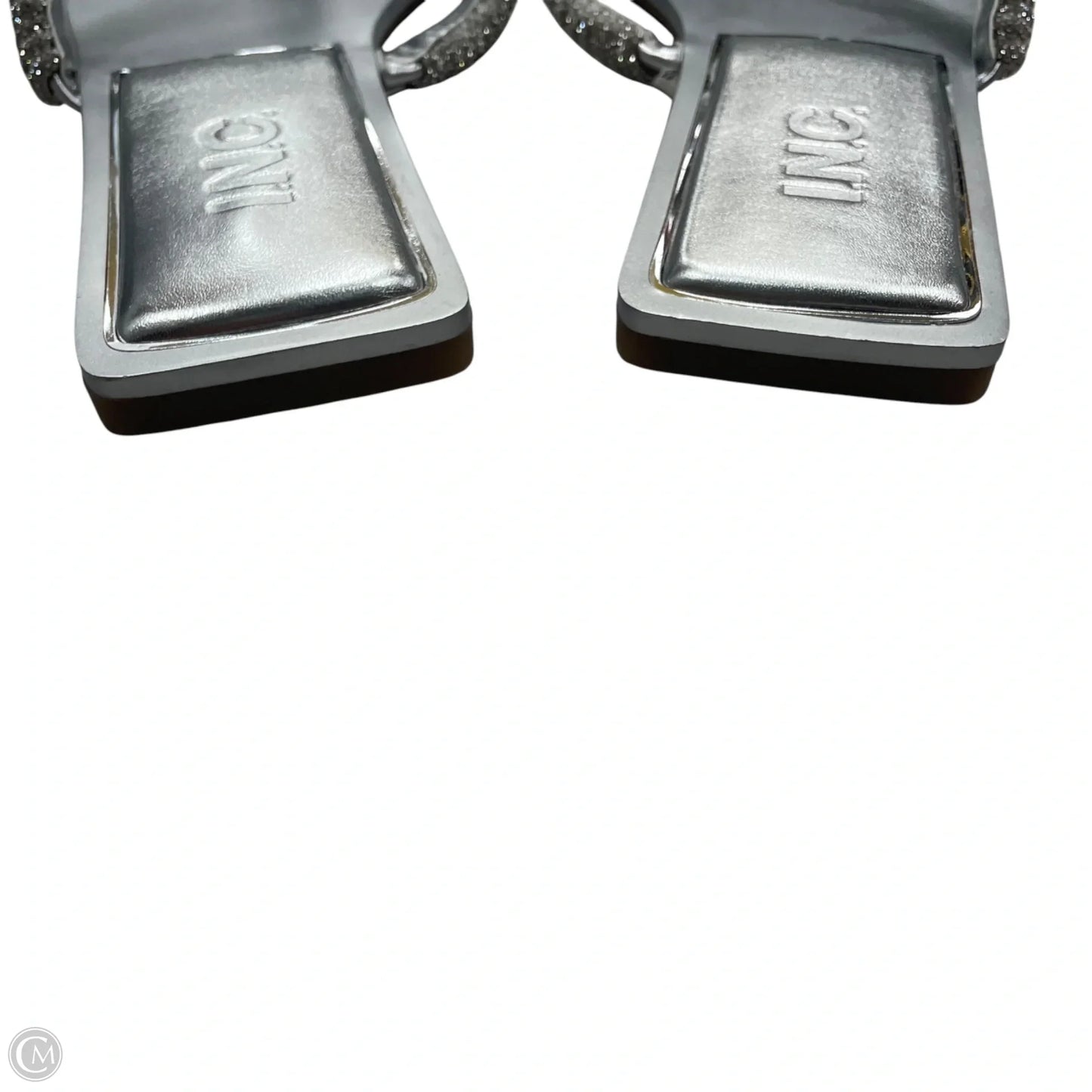 Sandals Flats By Inc In Silver, Size: 9.5