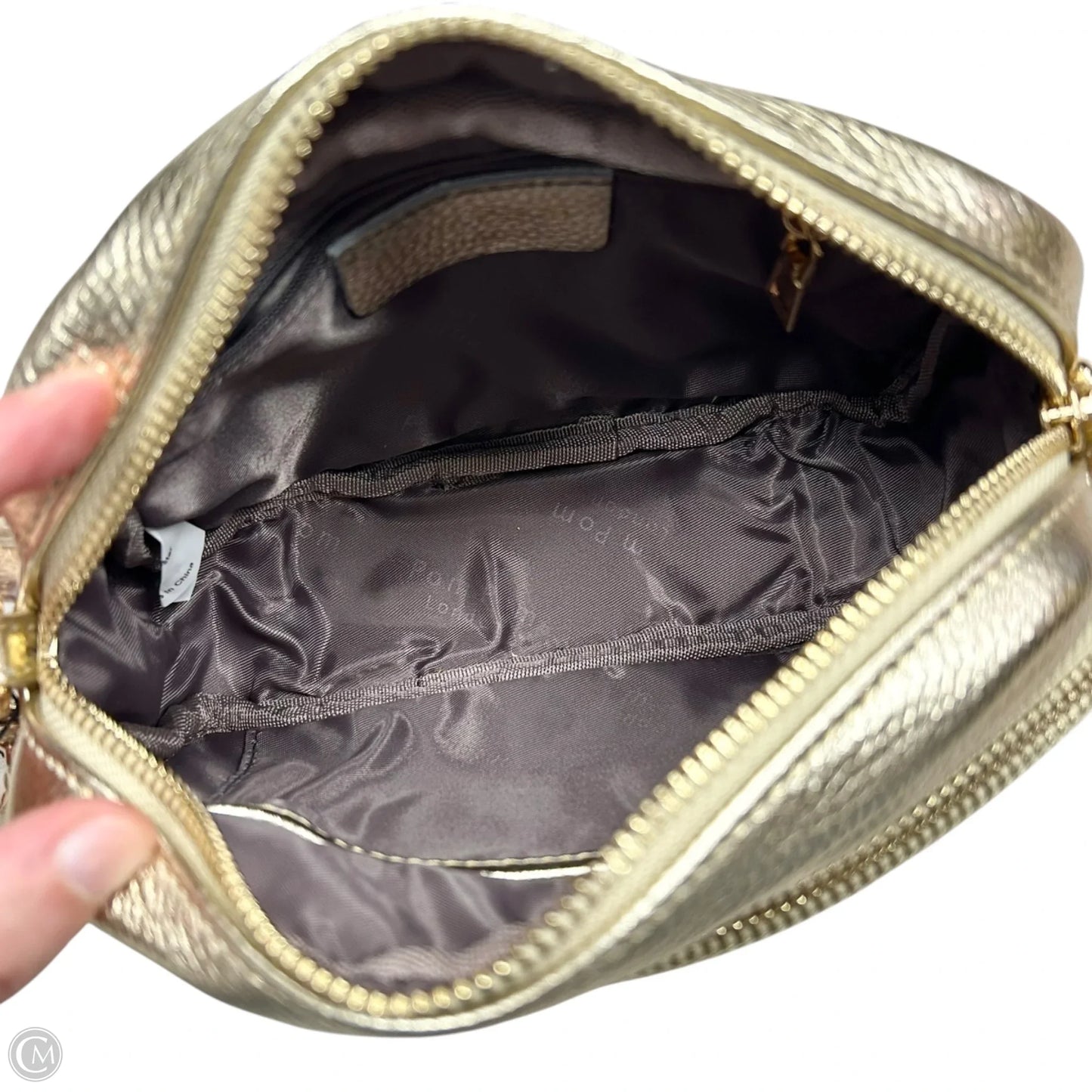 Crossbody Leather By Pom Pom London, Size: Small