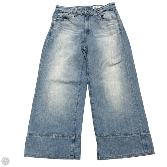 Jeans Cropped By Adriano Goldschmied In Blue Denim, Size: 0
