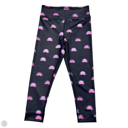 Athletic Leggings By Free People In Black & Pink, Size: L