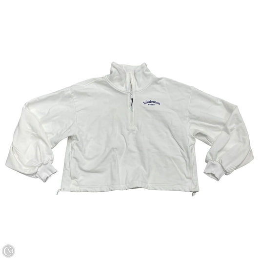 Athletic Sweatshirt Crewneck By Lululemon In White, Size: Xl