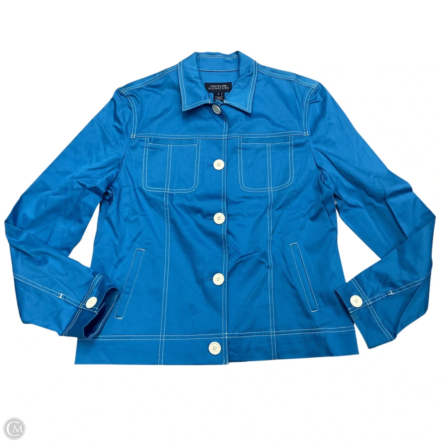 Jacket Other By Jones New York In Blue, Size: L