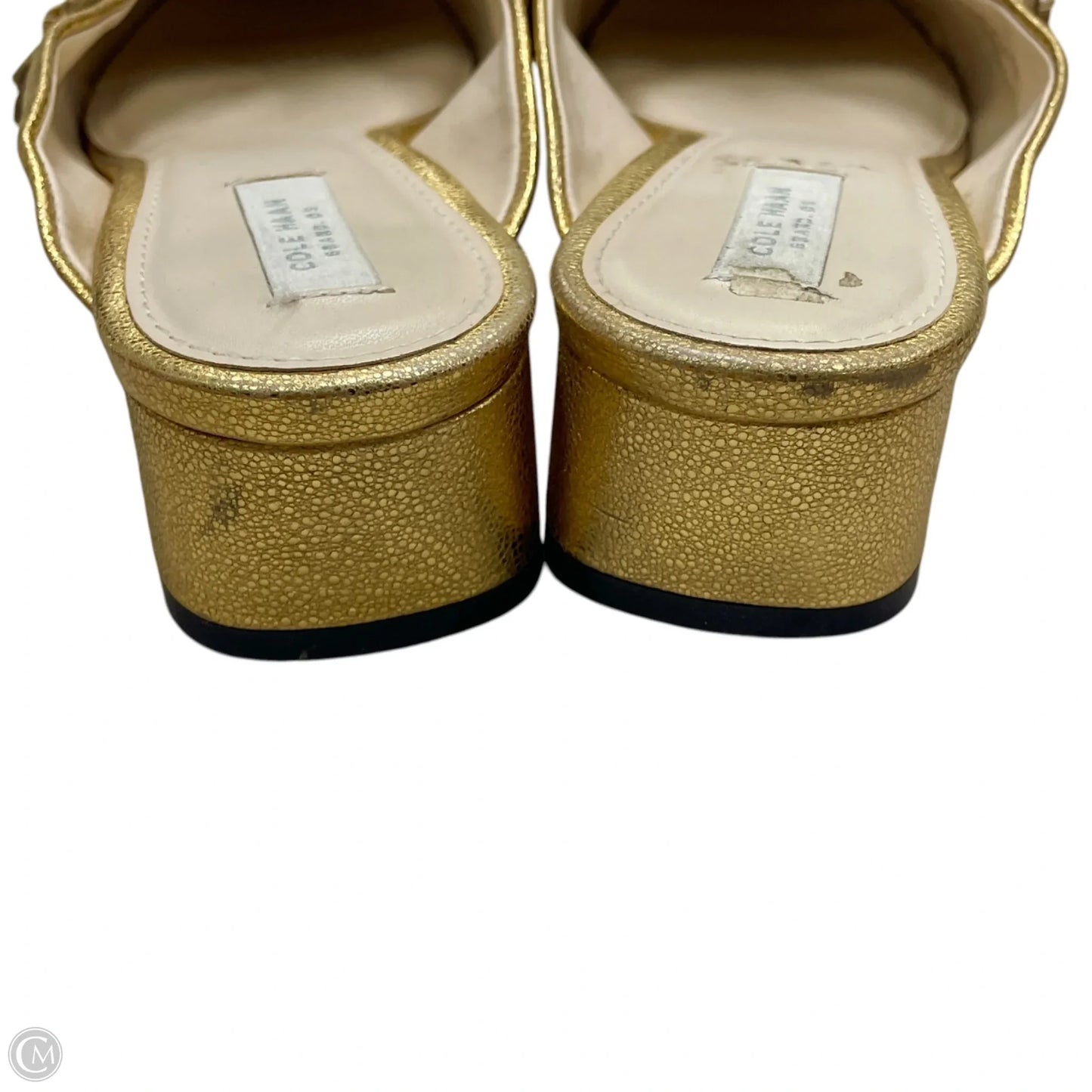 Shoes Heels Kitten By Cole-haan In Gold, Size: 7
