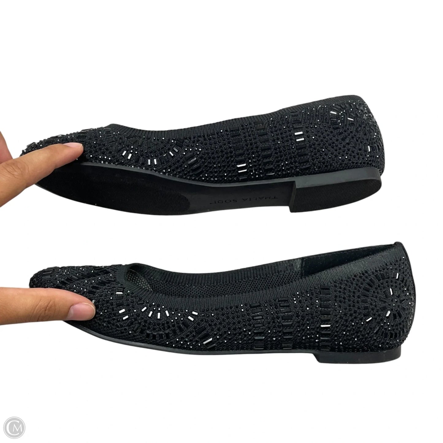 Shoes Flats By Thalia Sodi In Black, Size: 7