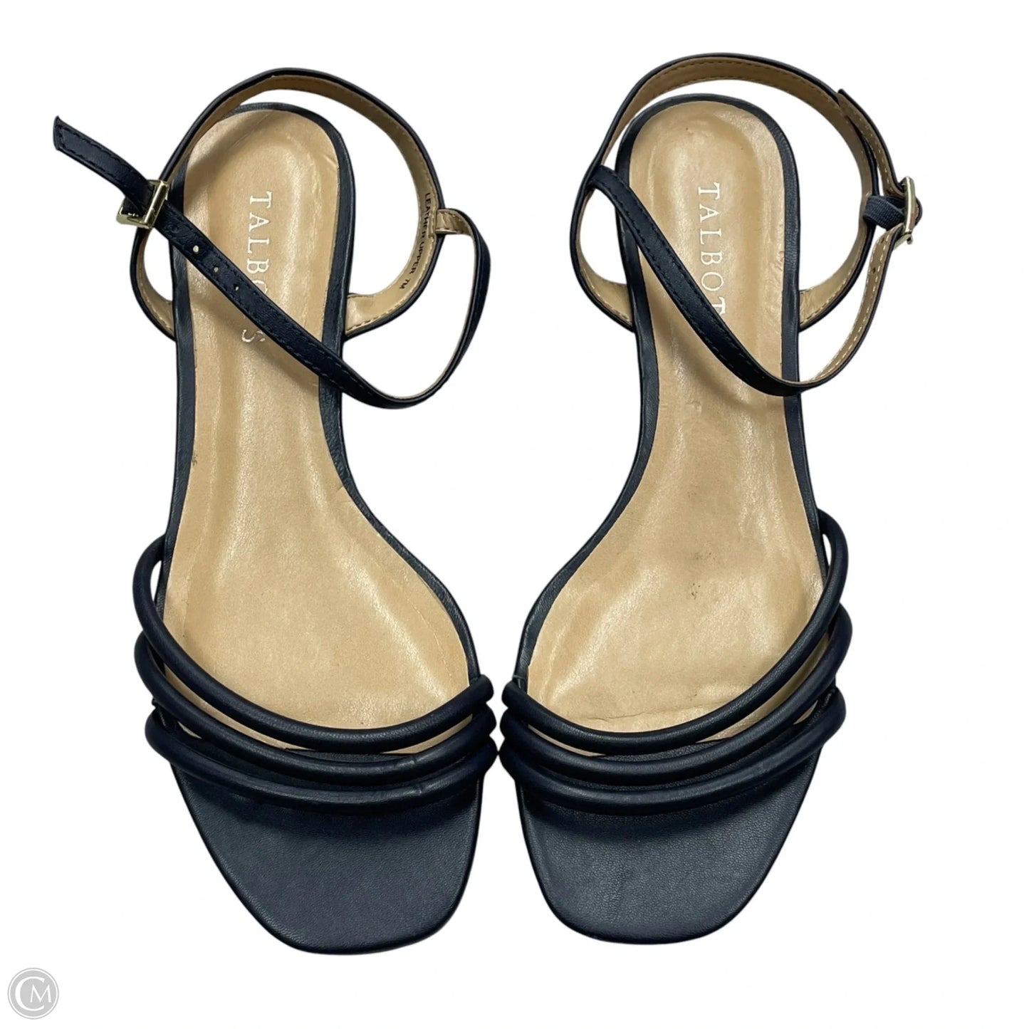 Sandals Heels Wedge By Talbots In Navy, Size: 7