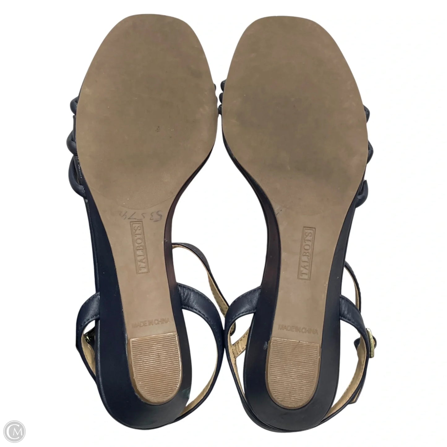 Sandals Heels Wedge By Talbots In Navy, Size: 7