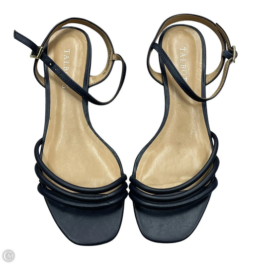 Sandals Heels Wedge By Talbots In Black, Size: 7