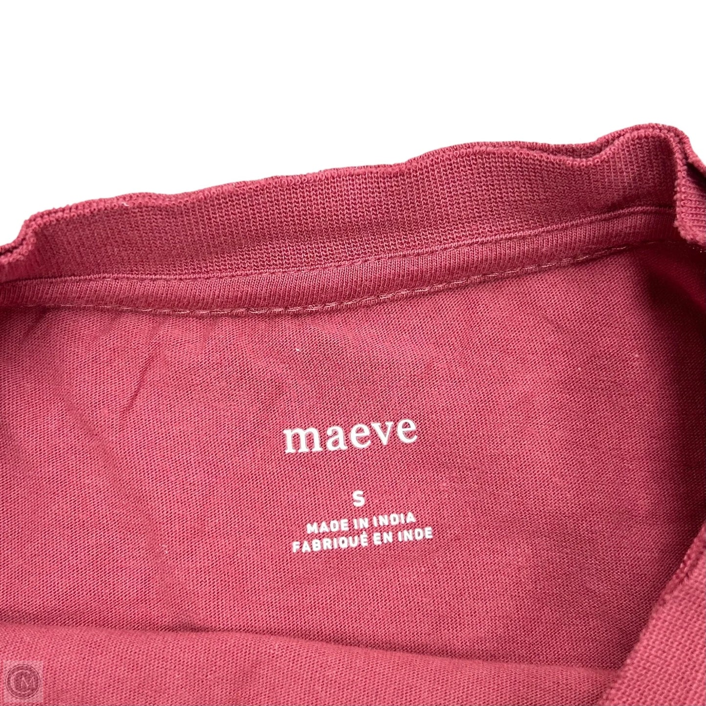 Top Short Sleeve By Maeve In Pink, Size: S