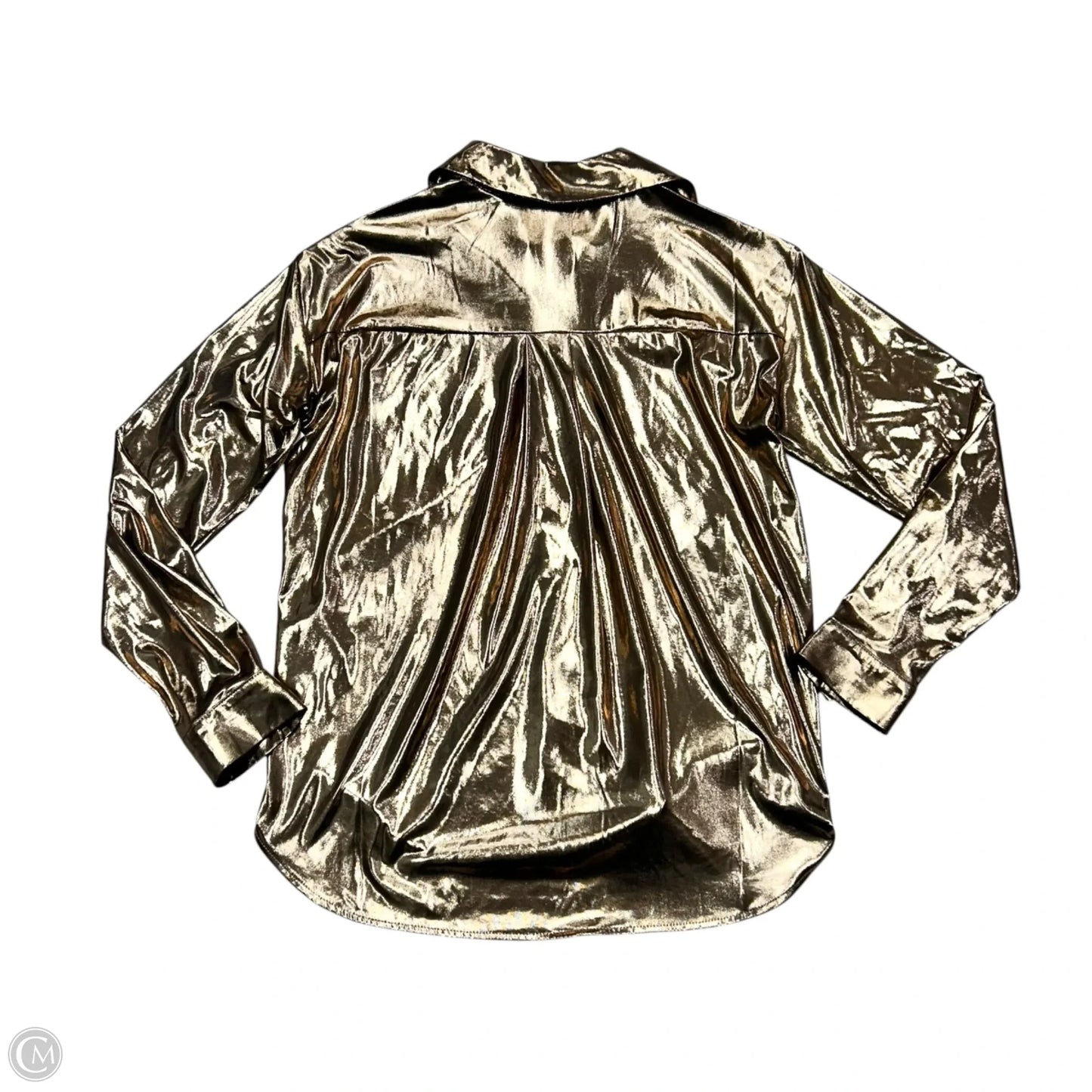 Top Long Sleeve By Anthropologie In Gold, Size: Xs