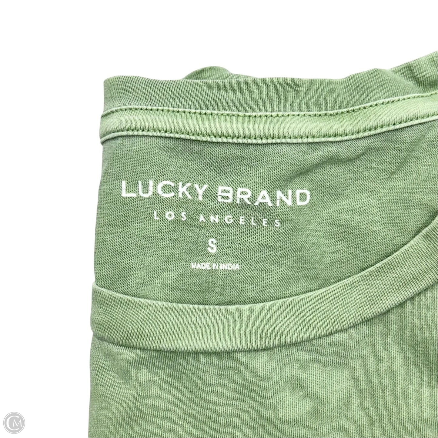 Top Short Sleeve By Lucky Brand In Green, Size: S