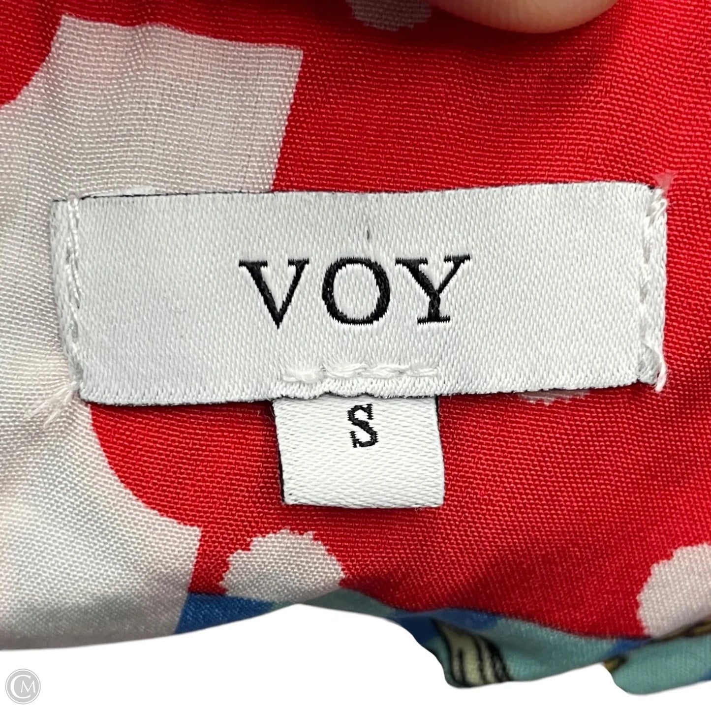 Top Sleeveless By Voy In Floral Print, Size: S
