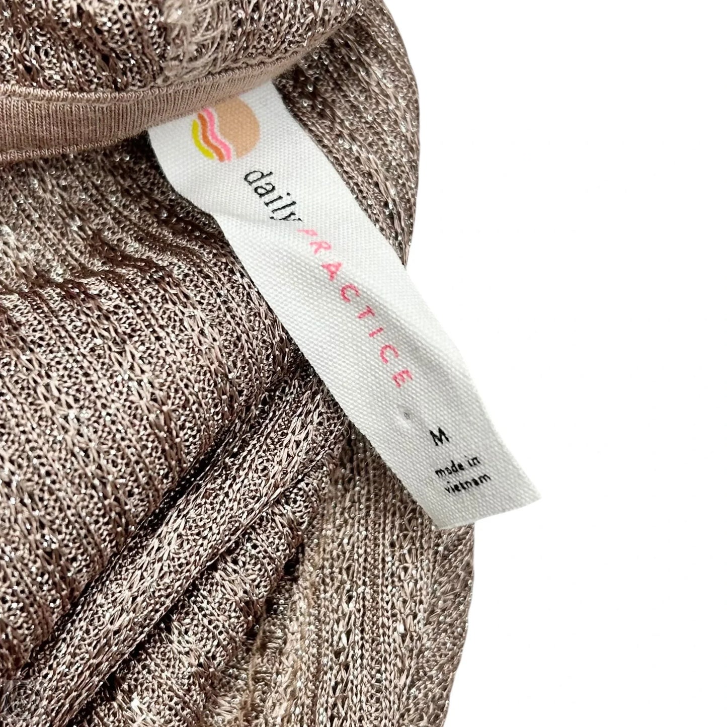 Top Long Sleeve By Daily Practice By Anthropologie In Bronze, Size: M