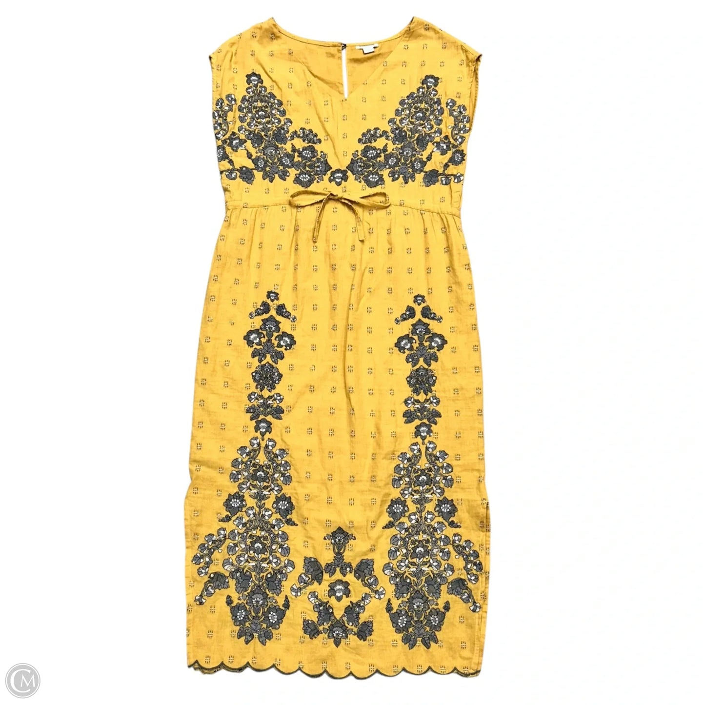 Dress Casual Maxi By Sundance In Grey & Yellow, Size: Xs