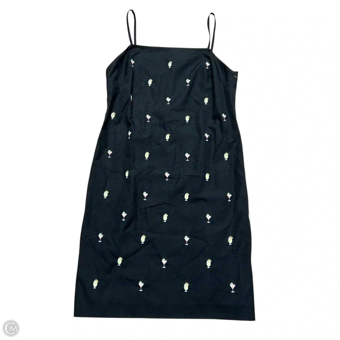 Dress Casual Midi By Brooks Brothers In Black, Size: L