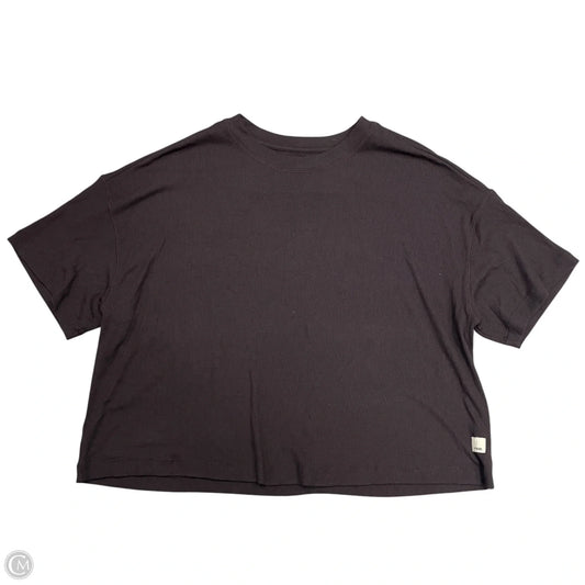 Athletic Top Short Sleeve By Vuori In Maroon, Size: S