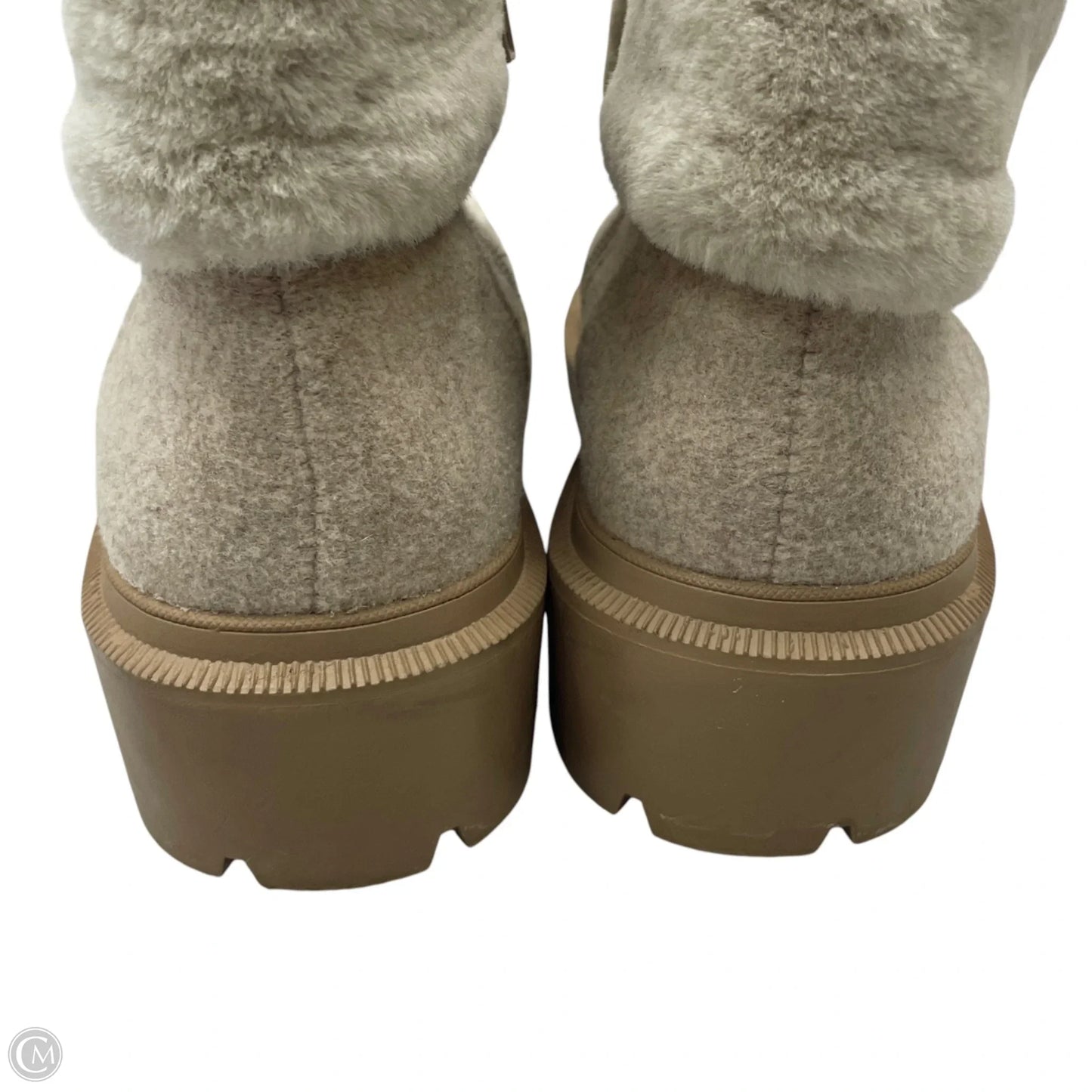 Boots Ankle Heels By Anne Klein In Taupe, Size: 9