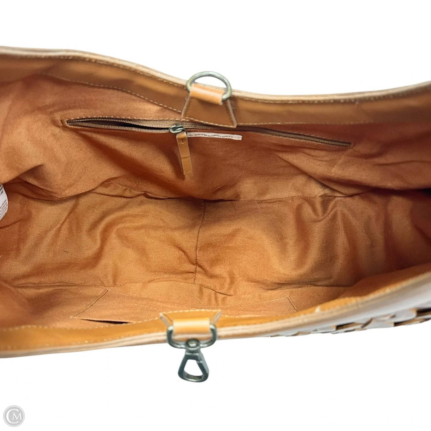 Handbag Leather By Anthropologie, Size: Large