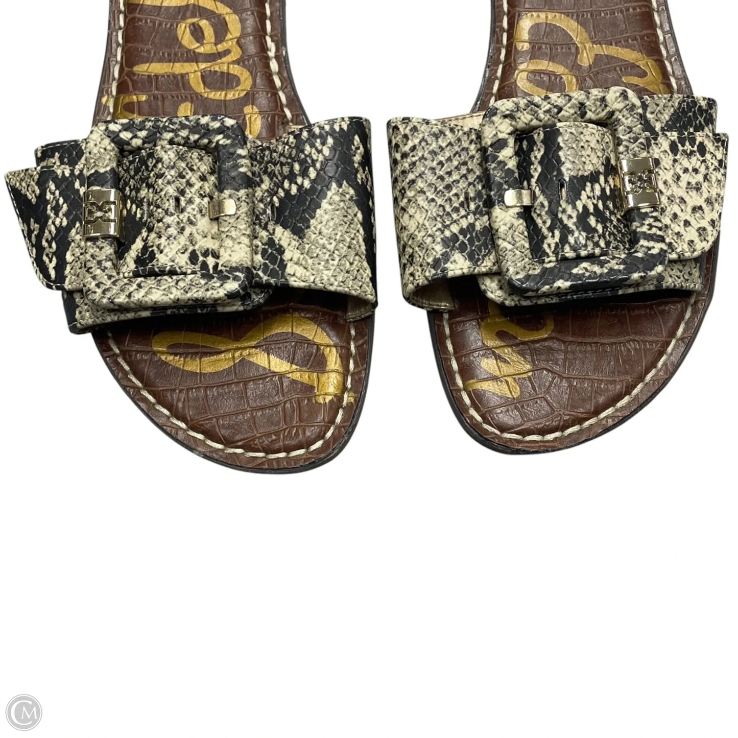 Sandals Flats By Sam Edelman In Snakeskin Print, Size: 10