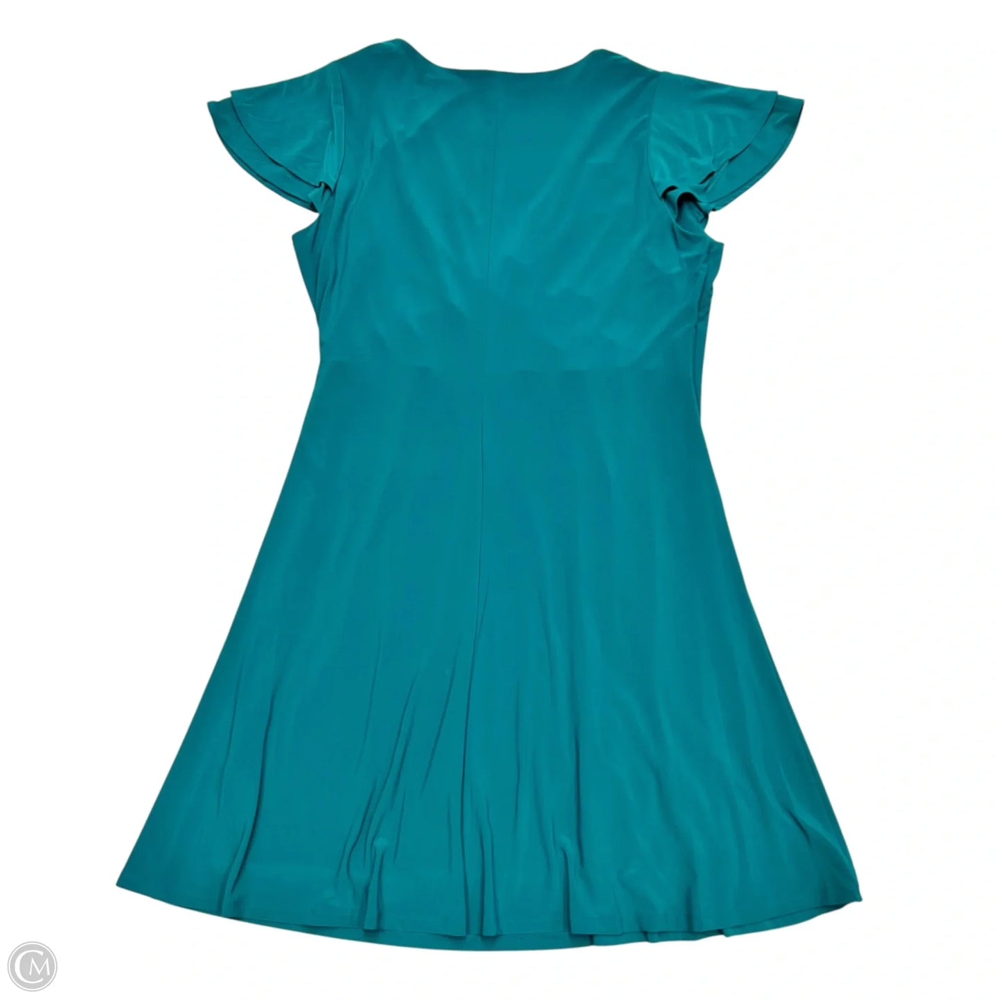 Dress Party Midi By Lauren By Ralph Lauren In Teal, Size: Xl