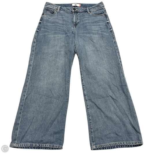 Jeans Wide Leg By Cabi In Blue Denim, Size: 8