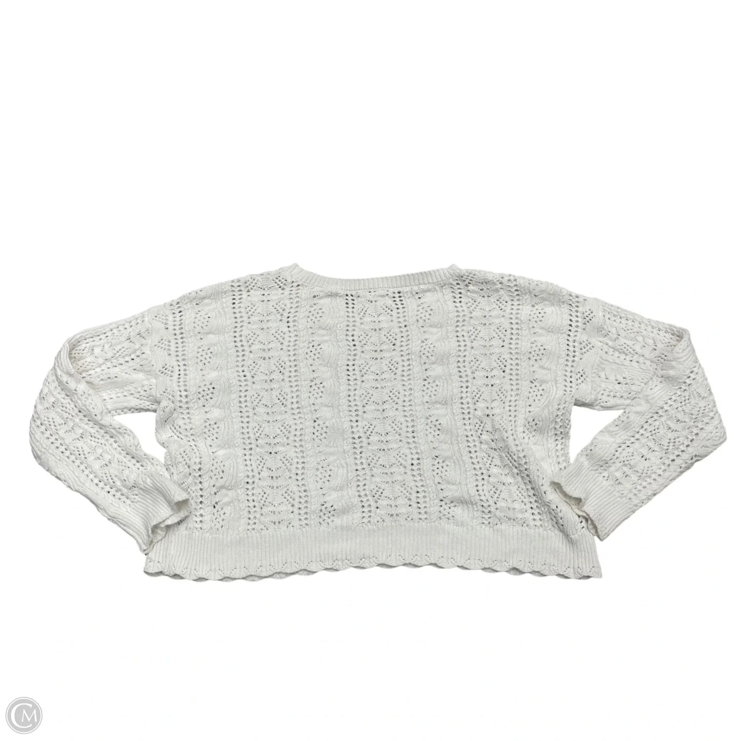 Sweater By Lucky Brand In White, Size: Xl