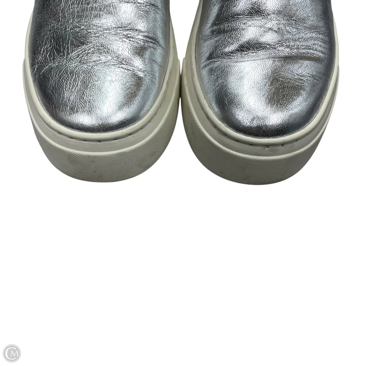 Shoes Designer By Tory Burch In Silver, Size: 7