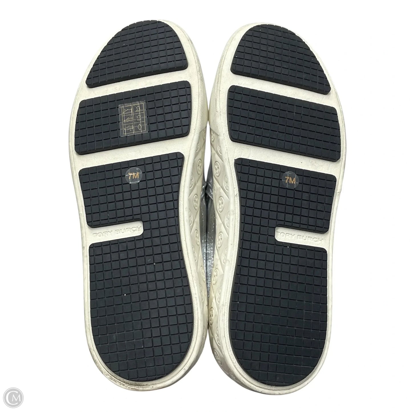 Shoes Designer By Tory Burch In Silver, Size: 7