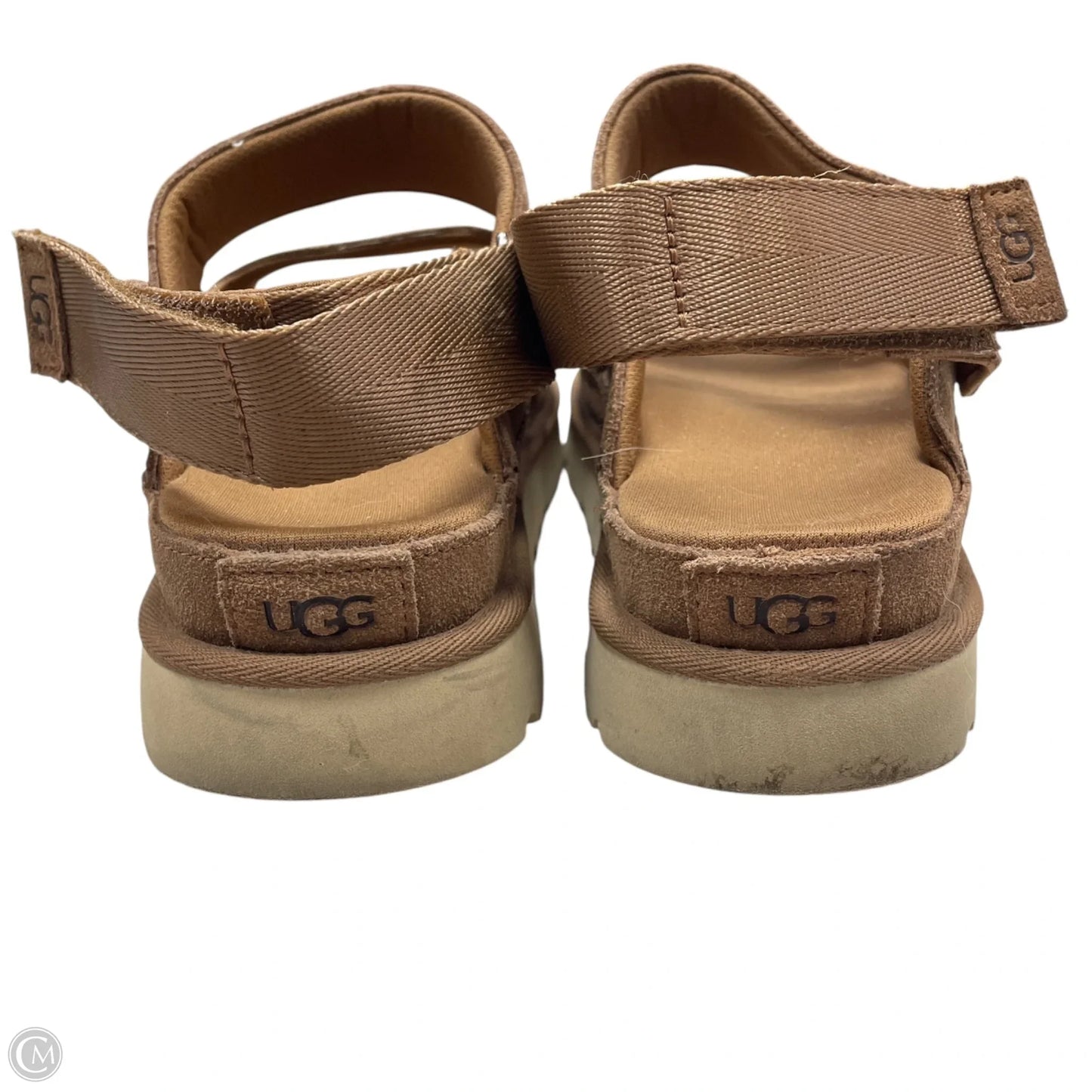 Sandals Designer By Ugg In Brown, Size: 9.5