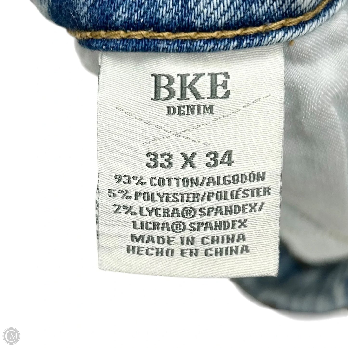 Jeans Boot Cut By Bke In Blue Denim, Size: 16L