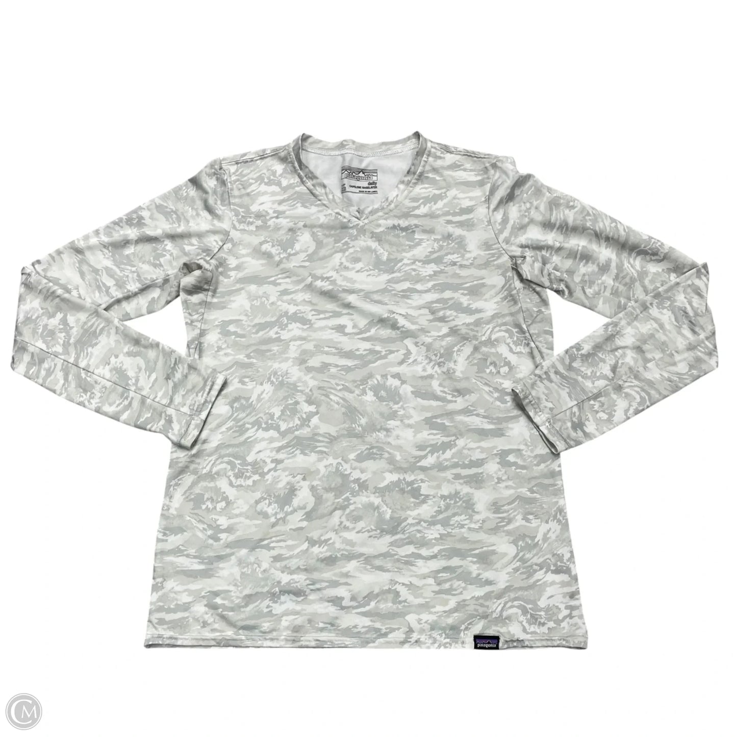 Athletic Top Long Sleeve Collar By Patagonia In Green, Size: Xs