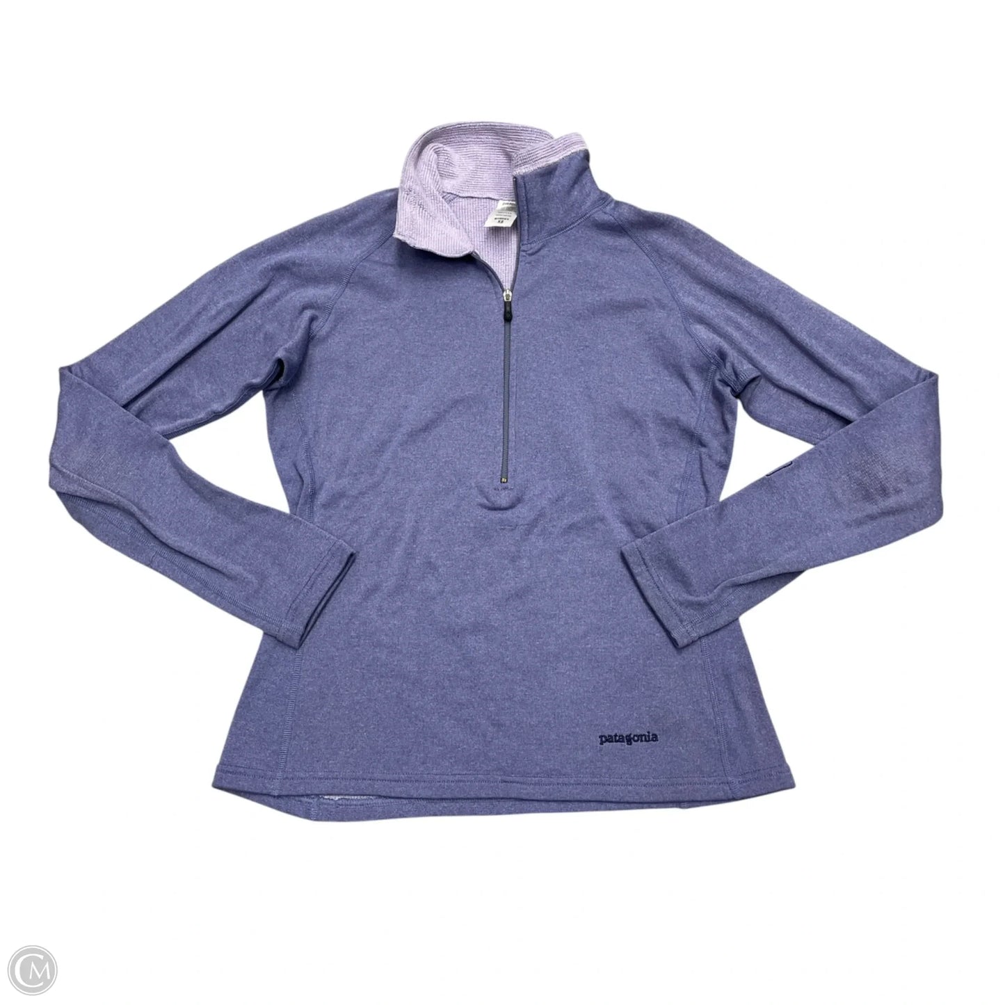 Athletic Top Long Sleeve Collar By Patagonia In Purple, Size: Xs