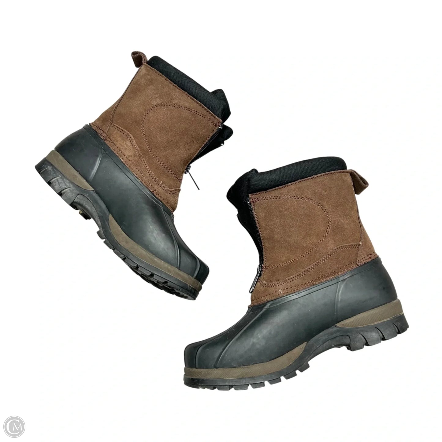 Boots Rain By Comfortemp In Black & Brown, Size: 8