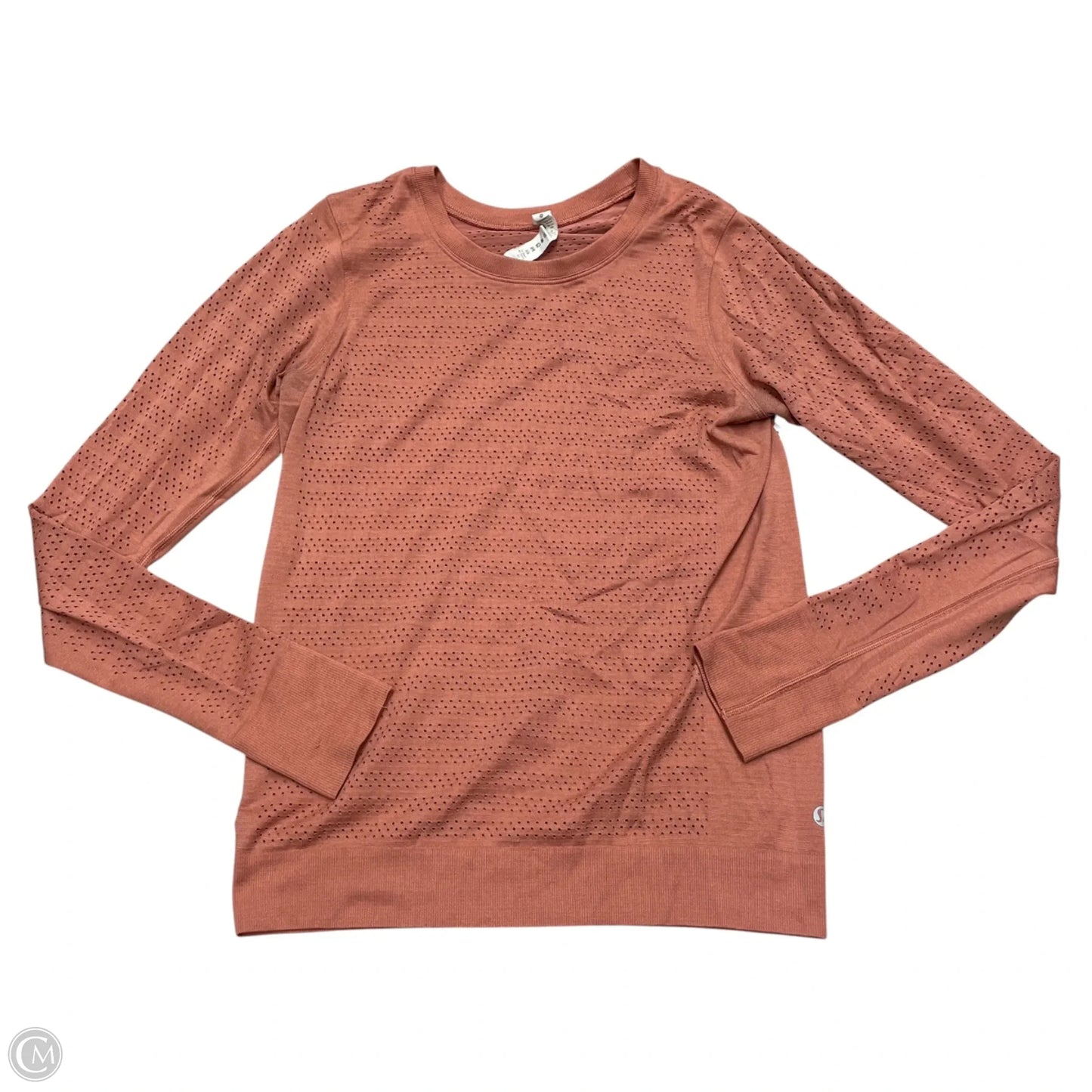 Athletic Top Long Sleeve Collar By Lululemon In Mauve, Size: S