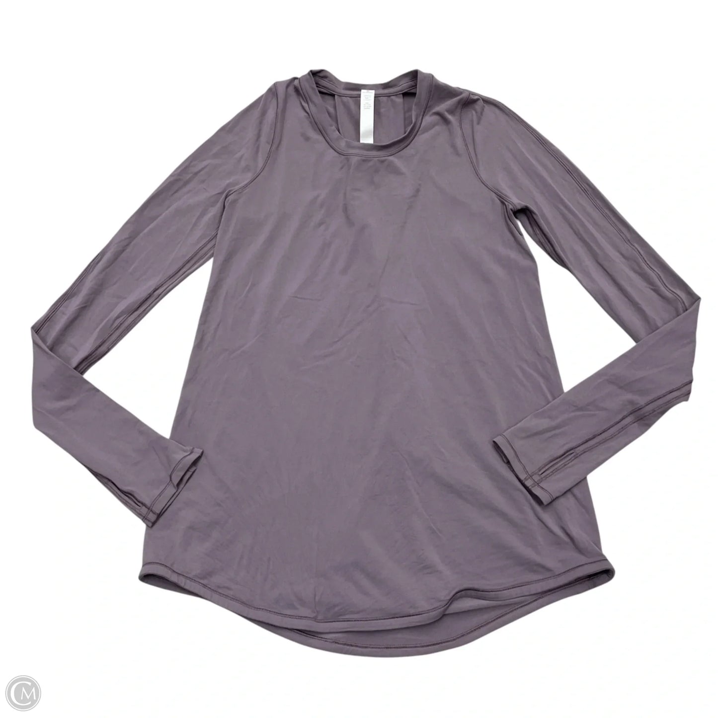 Athletic Top Long Sleeve Collar By Lululemon In Purple, Size: Xs