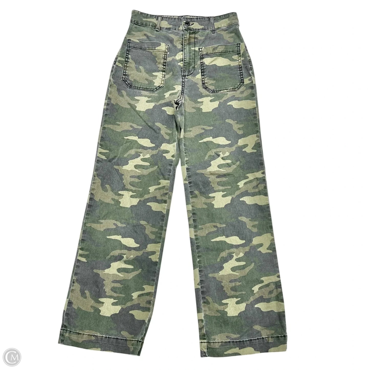 Jeans Wide Leg By Askk Ny In Camouflage Print, Size: 4