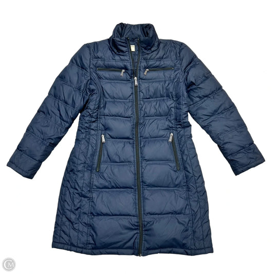 Coat Puffer & Quilted By Michael By Michael Kors In Navy, Size: L