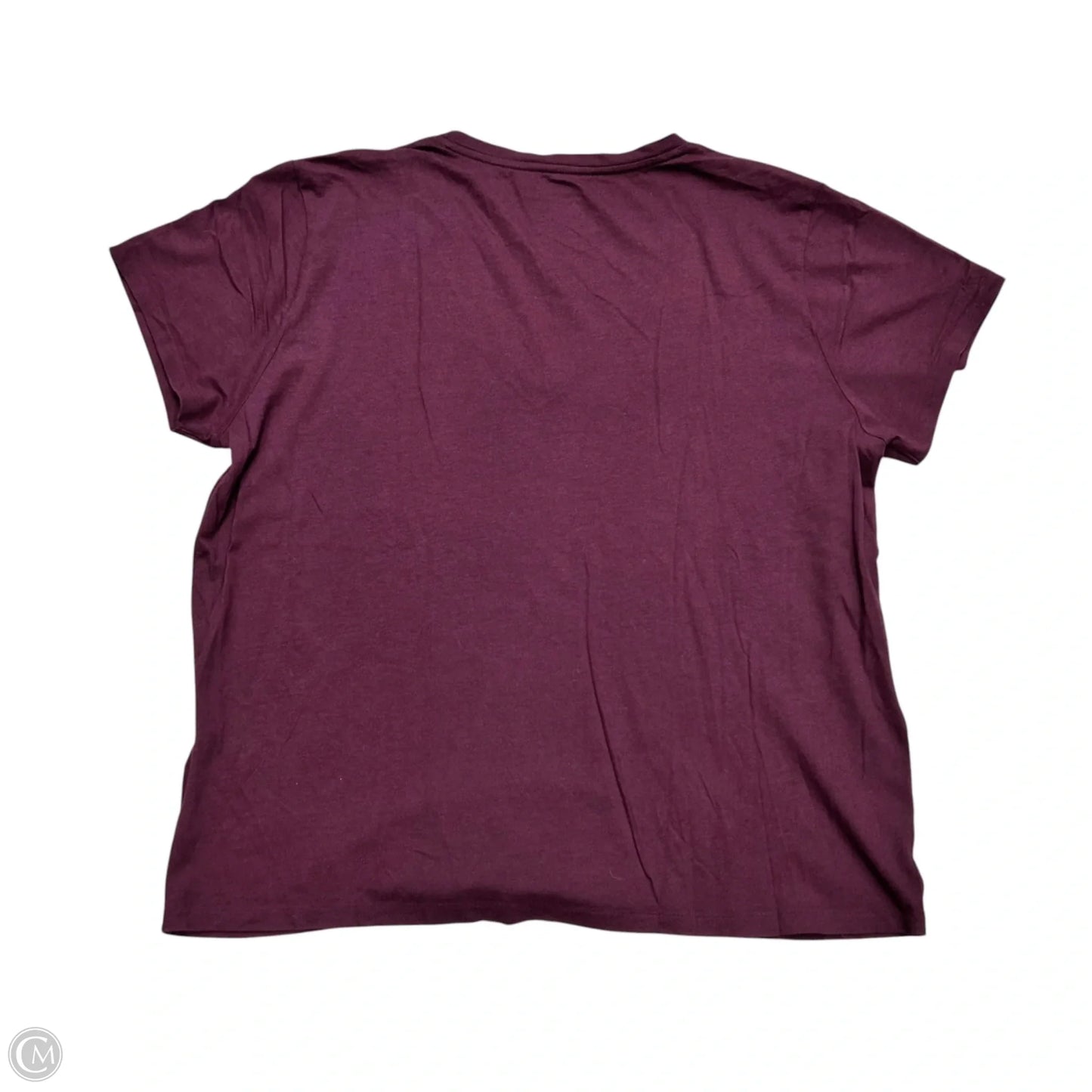 Top Short Sleeve By Polo Ralph Lauren In Maroon, Size: Xl