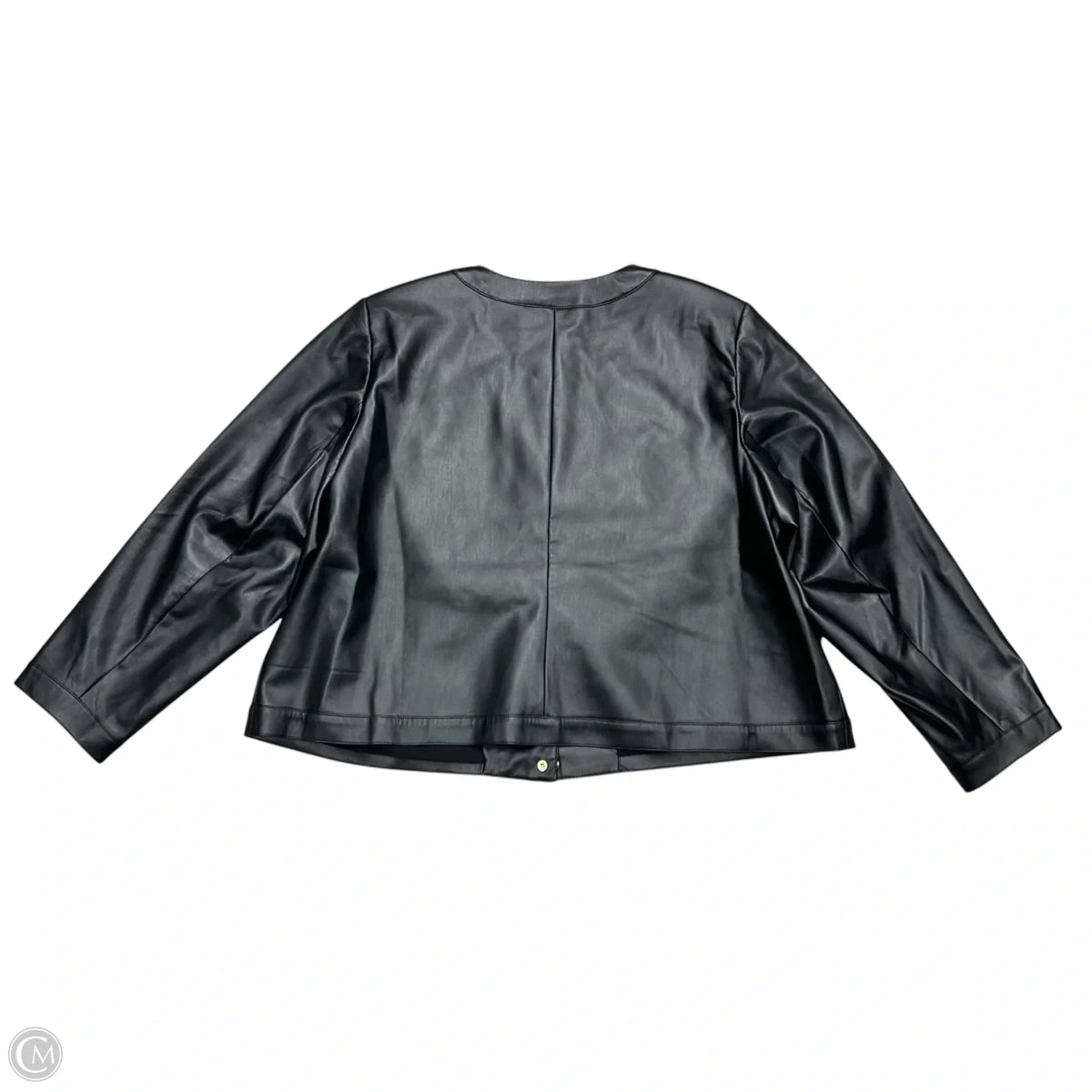 Jacket Moto By Talbots In Black, Size: 3x