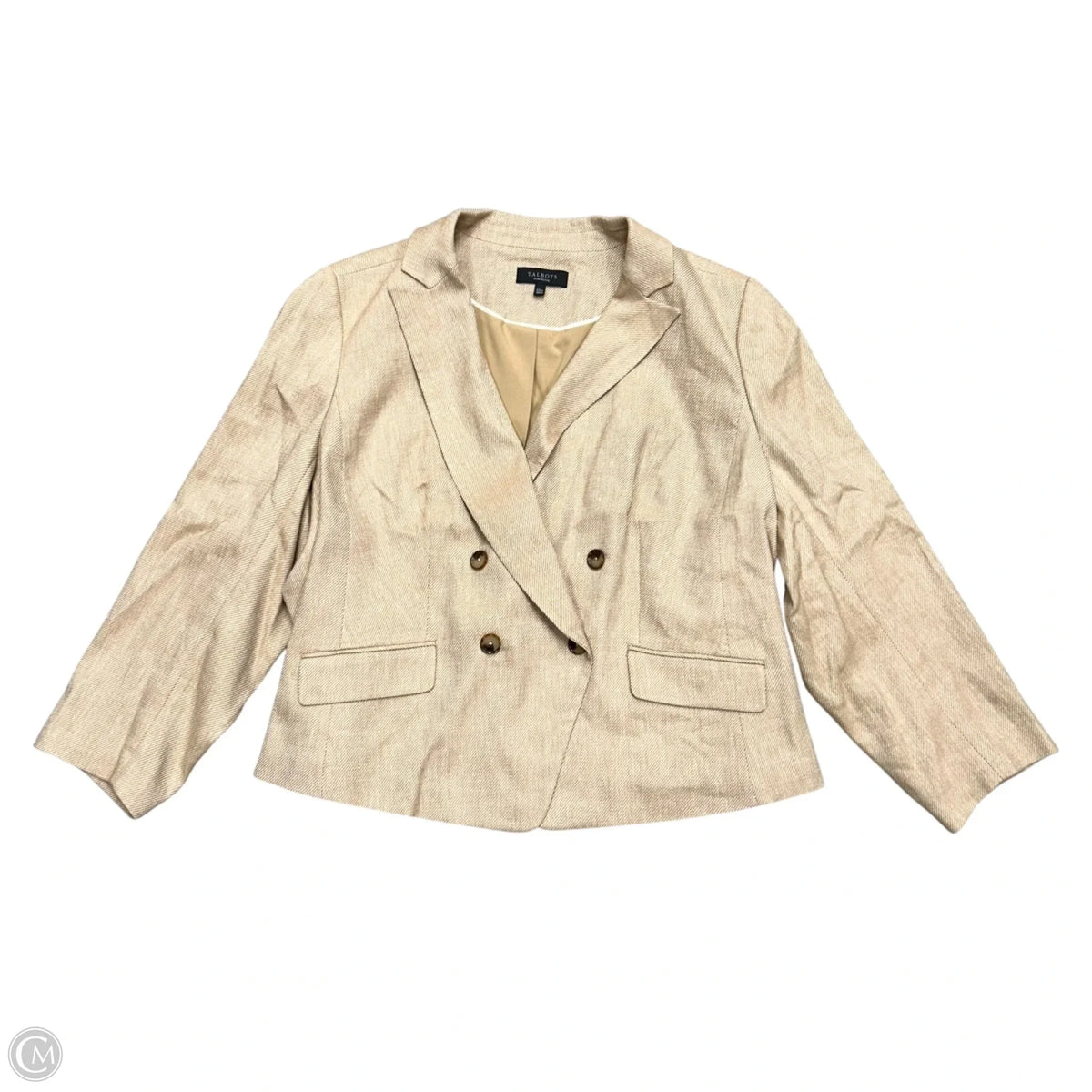 Blazer By Talbots In Tan, Size: 3Xp