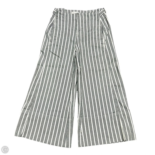 Pants Cropped By Pilcro In Blue & Cream, Size: 2